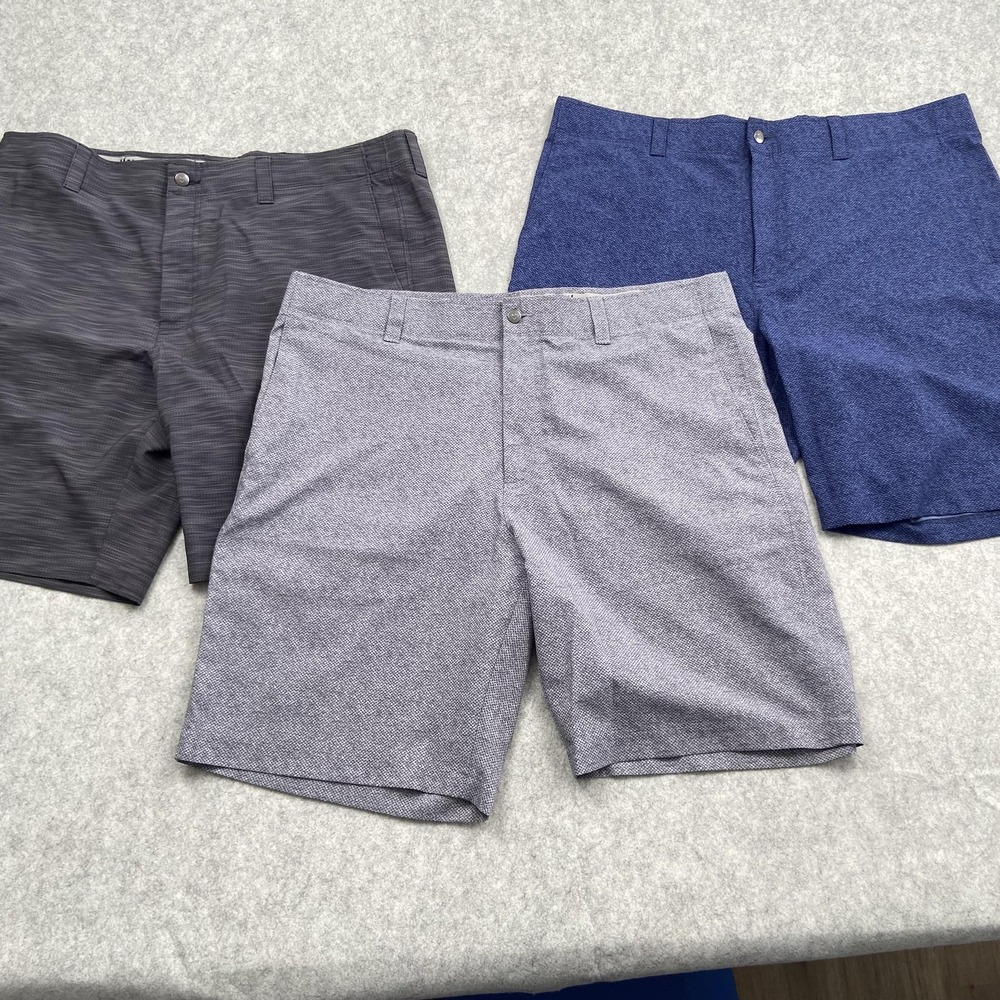Callaway Shorts Mens 38 39x9 Lot 3 Multicolor Geometric Golf Stretch Performance